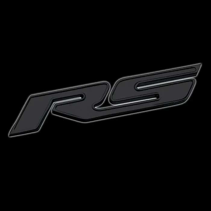 Camaro Rs Badges Billet Aluminum - Black 1