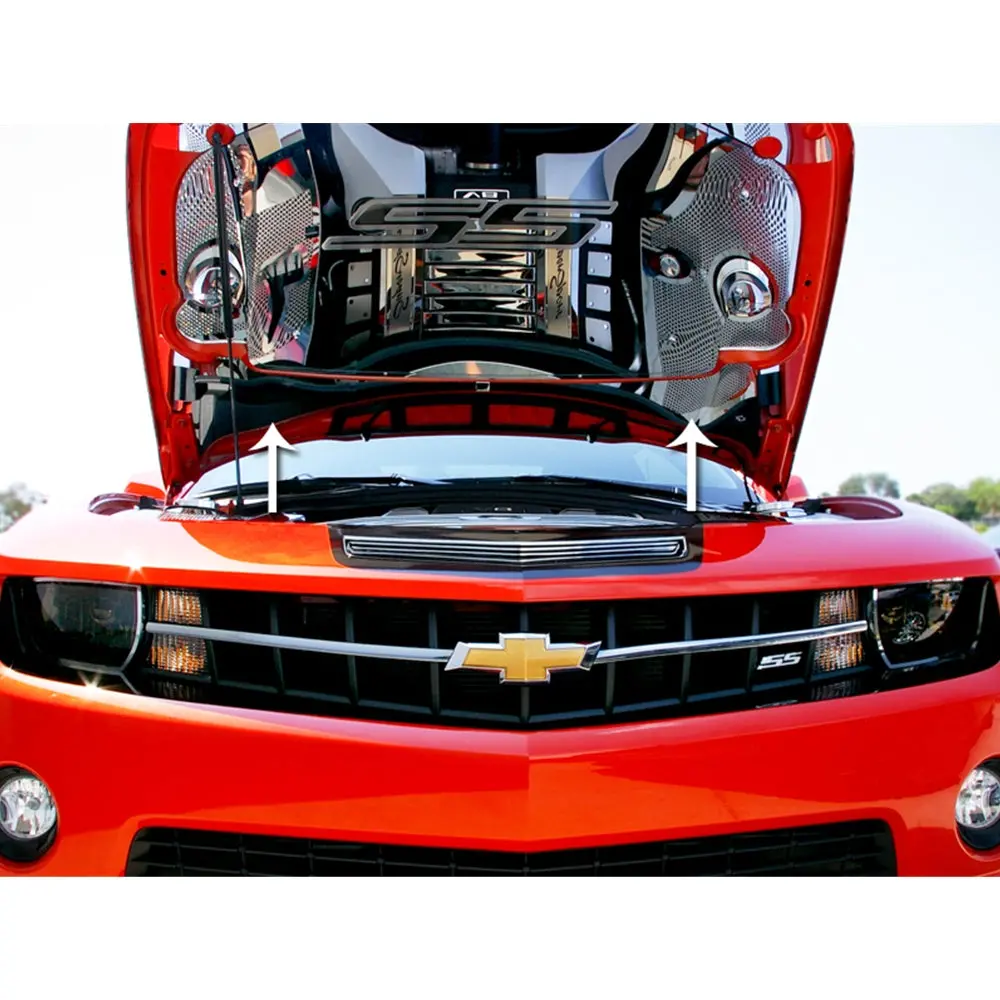 2010-2013 Camaro Lower Hood Cowl - Polished Stainless Steel 1