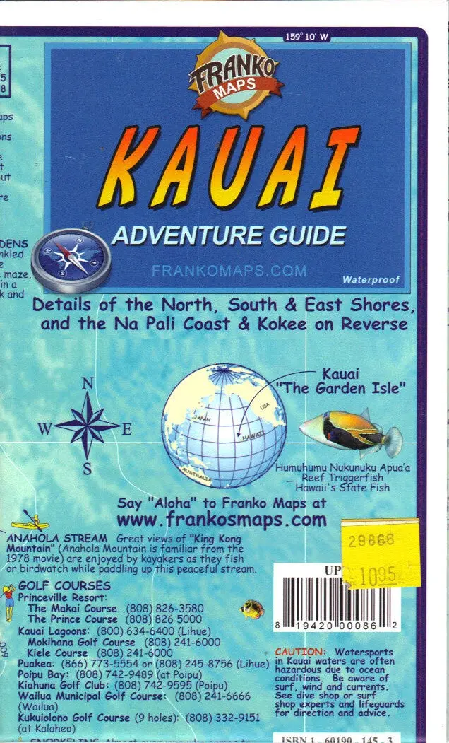 Franko's Kauai Guide Map [Map] Frank M. Nielsen 1