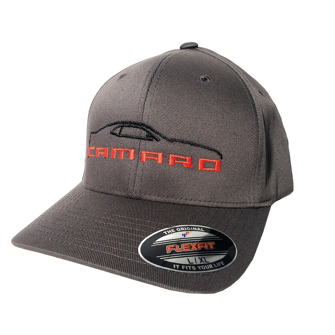 Camaro 5Th Gen Silhouette Flex Fit Hat : Black 1