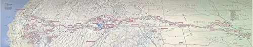 California National Historic Trail Topographical Map Gloss Laminated [Map] National Park Service 1