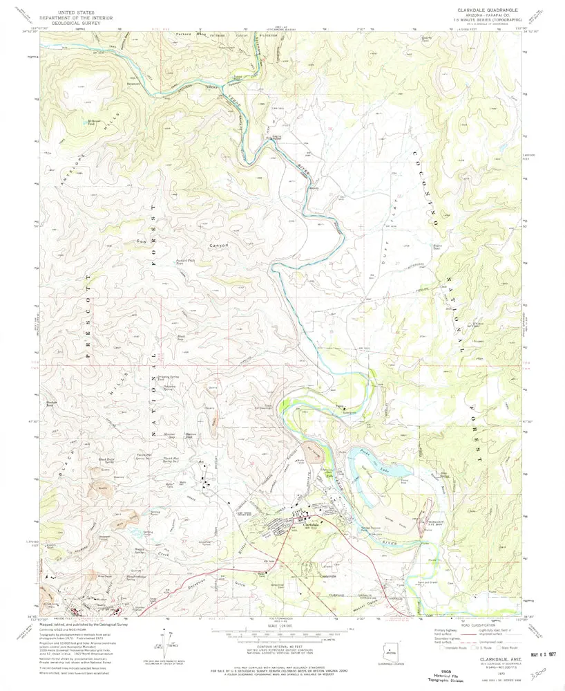 Clarkdale, Az (7.5'×7.5' Topographic Quadrangle) [Map] United States Geological Survey 1