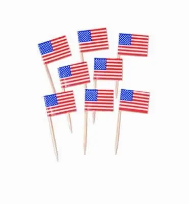Usa Flag Picks (Pack Of 3) 1