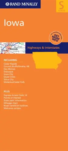 Rand Mcnally Iowa: Highways & Interstates Rand Mcnally And Company 1
