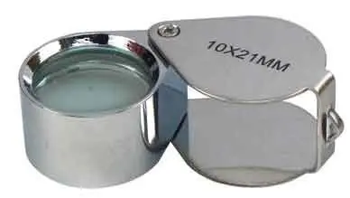 L3195b - 2-Pc 10X Folding Jeweler's Loupe L3195b (Mj381021c)S 1