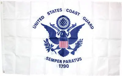 United States Coast Guard Flag 5'×3' Rough Tex 150D Nylon 1