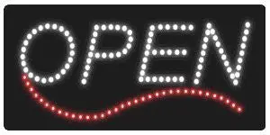 L7010 - White Open Led Sign 1
