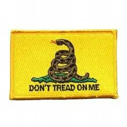 Gadsden Flag: An Embroidered Iron-On Patch (One-Pack) 1