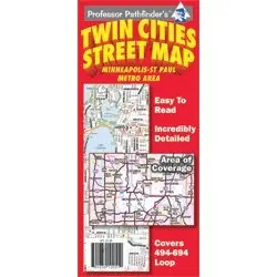 Twin Cities Street Map (494/694 Loop) Hedberg Maps 1