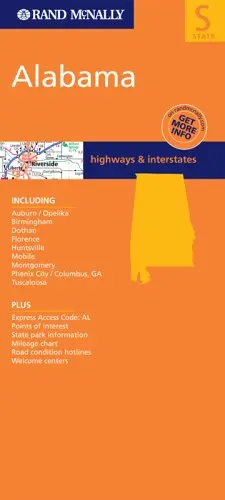 Rand Mcnally Alabama: Highways & Interstates Rand Mcnally And Company 1