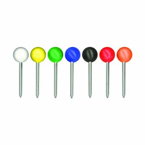 Advantus Medium Head Map Tacks, 3/8-Inch Shank, 3/16-Inch Head, Box Of 250, Colors May Vary (Mta250) 1