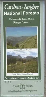 Caribou-Targhee National Forest, Palisades & Teton Basin Map [Unknown Binding] U.S. Forest Service 1