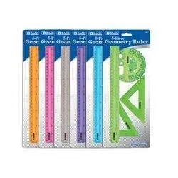 Bazic 5-Piece Geometry Ruler Combination Sets 1