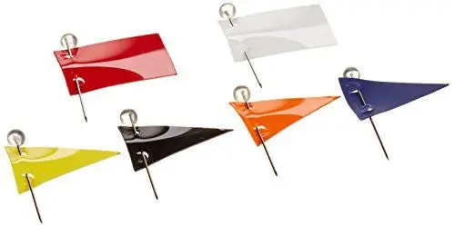 Moore Map Flags, 15 Map Flags, 600A-X, Assorted Colors 1