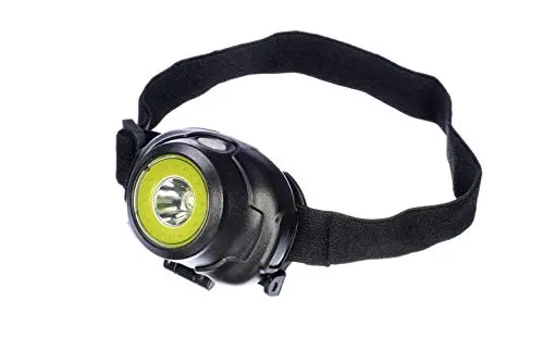 Se 3-In-1 Cob And Led Headlamp With Adjustable Headband, Black Body With Black Strap - Fl8201-3Bb 1