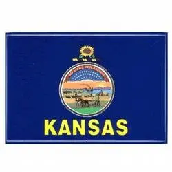 Kansas Flag Decal For Auto, Truck Or Boat 1