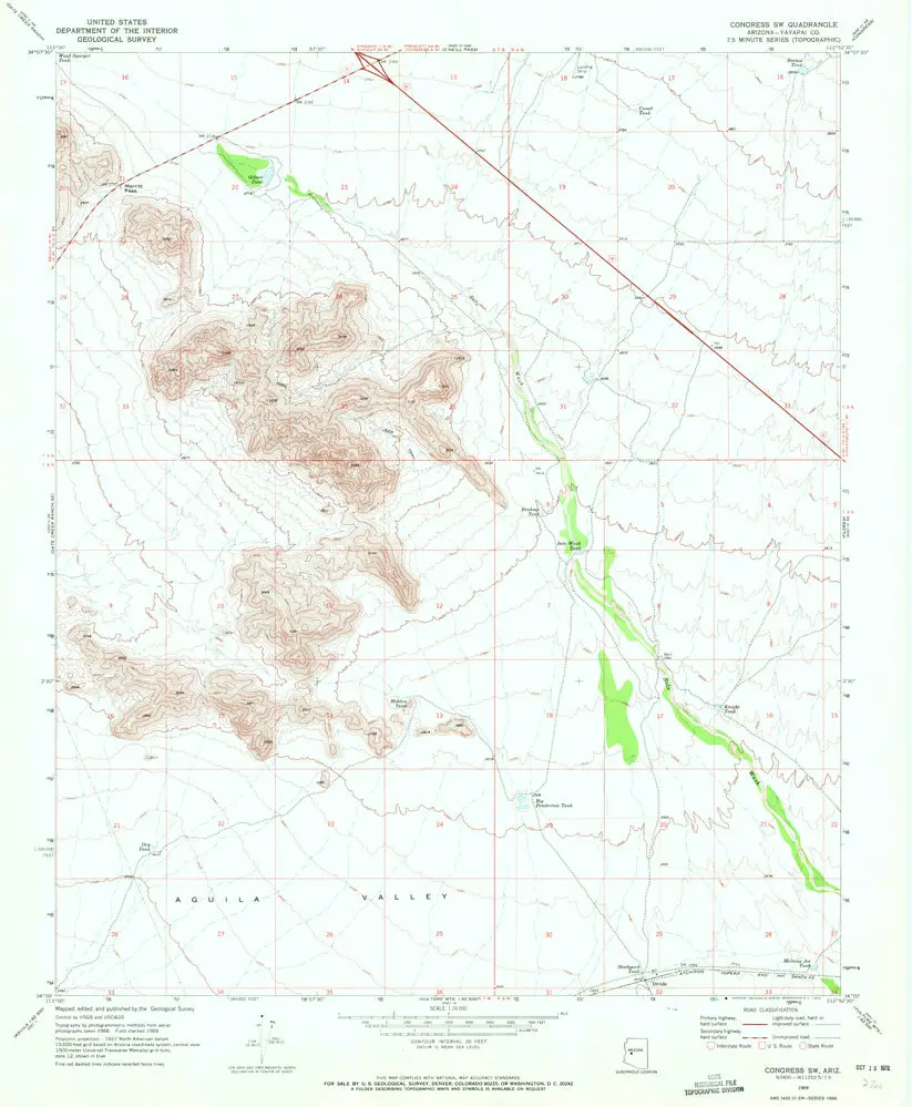 Congress Southwest, Az 7.5' 1969 [Map] United States Geological Survey 1