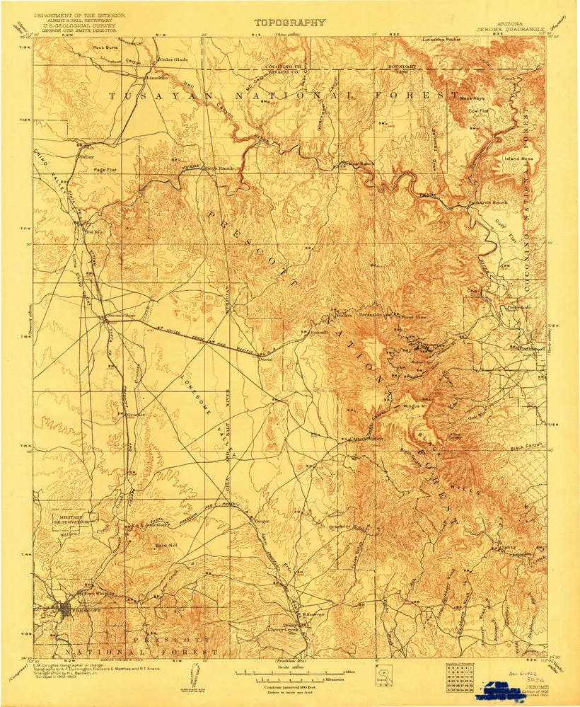 Jerome, Az 30'?30' 1905 [Map] United States Geological Survey 1