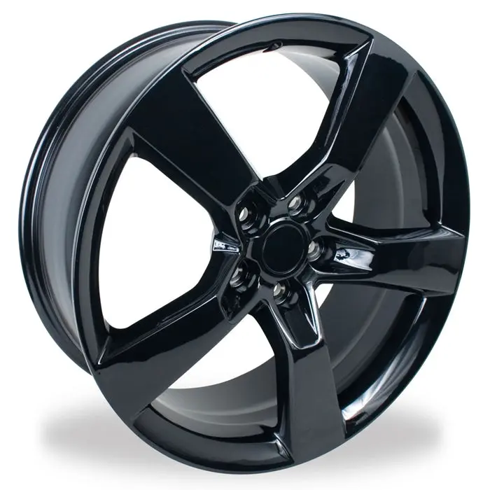 Camaro 5 Spoke Reproduction Wheel Set - Gloss Black 1