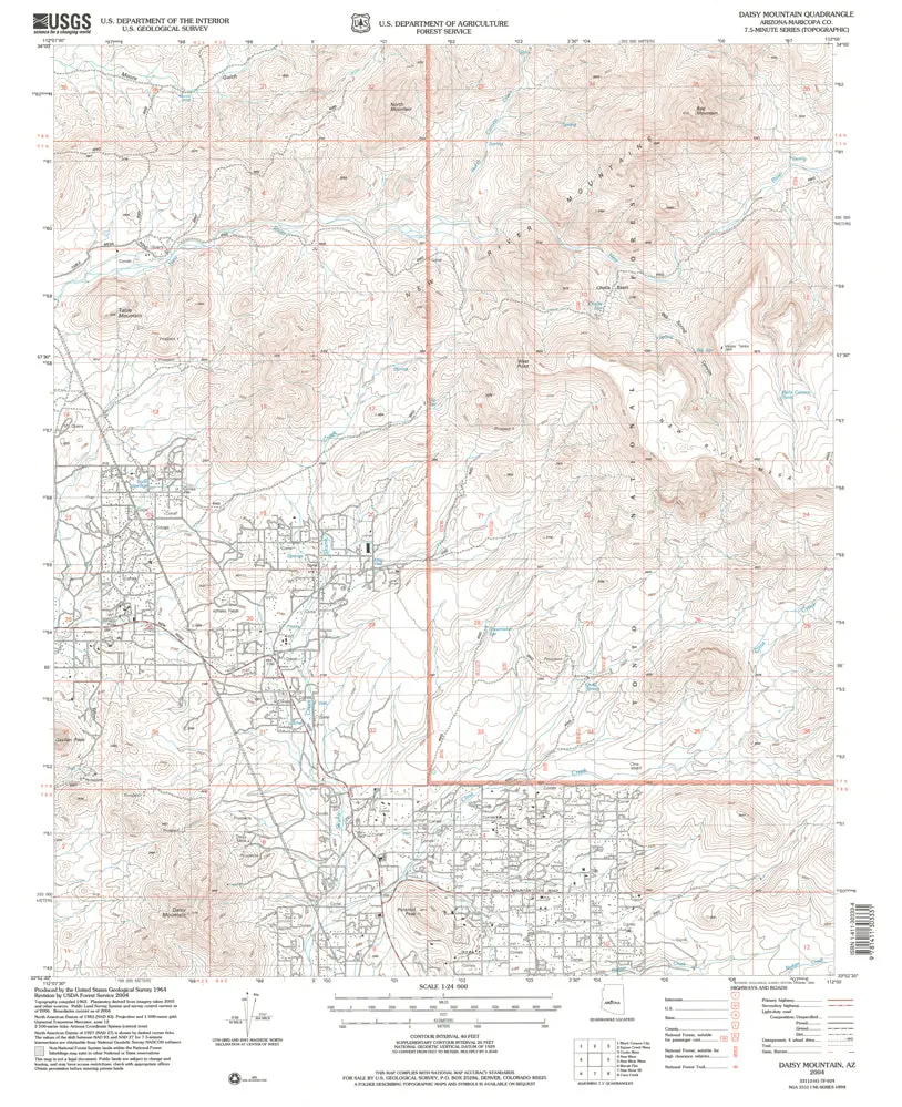 Daisy Mountain, Arizona 2004 (7.5'×7.5' Topographic Quadrangle) 1
