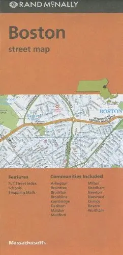 Rand Mcnally Folded Map: Boston Street Map [Map] Rand Mcnally 1