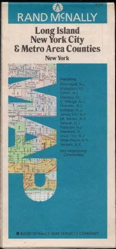 Rand Mcnally Map Long Island New York City & Metro Area Counties New York [Map] Rand Mcnally 1