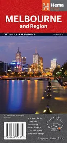 Melbourne And Region Handy Map Hema Hema Maps Pty.Ltd 1