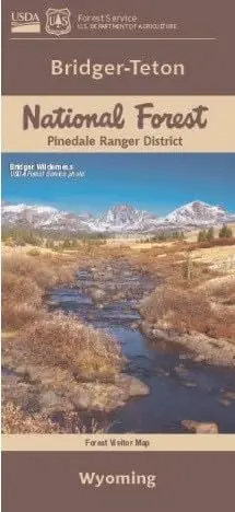 Bridger-Teton National Forest: Pinedale Ranger District And Bridger Wilderness [Map] 1