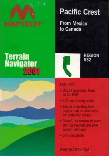 Mytopo Maptech Tnav Pacific Crest Topographical Map Cd-Rom (Windows) 1