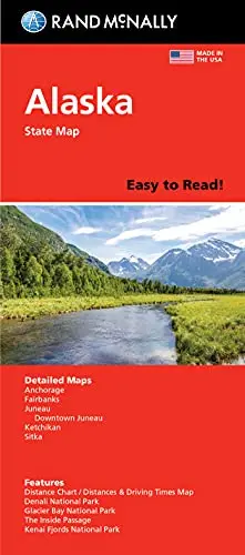 Rand Mcnally Easy To Read: Alaska State Map 1