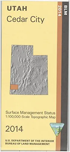 Map: Cedar City - Surface Management [Paperback] Blm 1