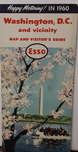Washington, D.C. And Vicinity Map And Visitor's Guide [Paperback] Esso And Color Cover Of Smithsonian Institution 1