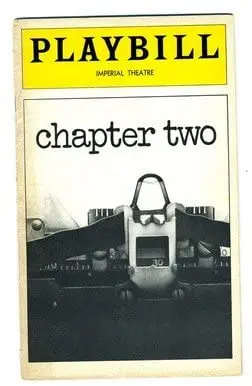 Playbill Chapter Two Judd Hirsch 1978 Anita Gillete Ann Wedgeworth 1
