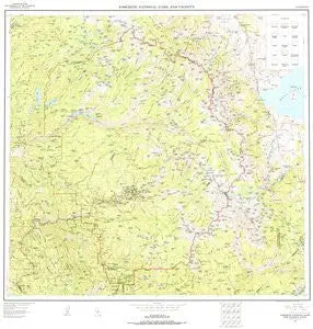 Yosemite National Park & Vicinity, Ca With Contours And Shaded Relief [Map] United States Geological Survey 1