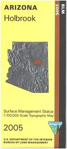 Holbrook Surface Management Status 1:100,000-Scale Topographic Map (Arizona 60X30-Minute Quadrangle) 1