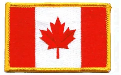 Canada Flag: An Embroidered Iron-On Patch (Two-Pack) 1