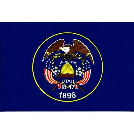 Utah Flag Decal For Auto, Truck Or Boat 1