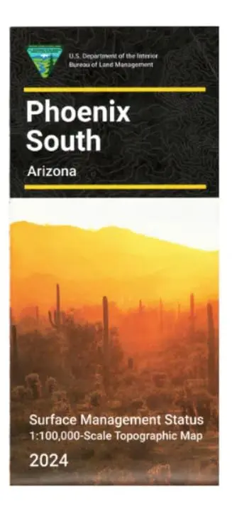 Phoenix South - Arizona Surface Management Status Topographic Map [Map] United States Geological Survey 1