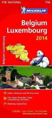 Belgium & Luxembourg 2014 [Map] Guides Touristiques Michelin 1