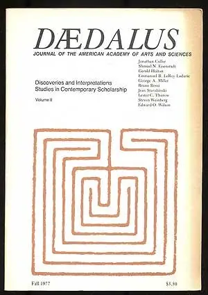 Daedalus: Journal Of The American Academy Of Arts And Sciences, Discoveries And Interpretations Studies In Contemporary Scholarship: Volume Ii, Fall, 1977 [Paperback] Unknown Author 1