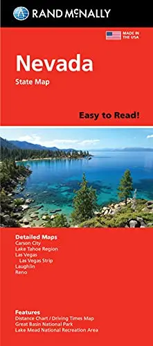 Easy To Read! Nevada State Map 1