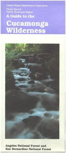 Map: Cucamonga Wilderness [Paperback] Usda Forest Service 1