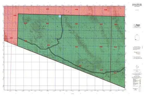 Arizona Gmu 46B Hunt Area / Game Management Units (Gmu) Map [Map] 1