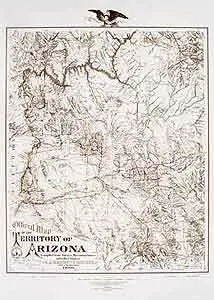 1880 Arizona Territory Reproduction Laminated Wall Map (Jw - Antique Wall Map Reproductions) [Map] Prepared By Phoenix Mapping Service 1