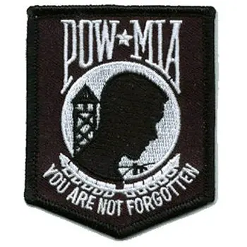 U.S. Pow * Mia: An Embroidered Iron-On Patch (Two-Pack) 1