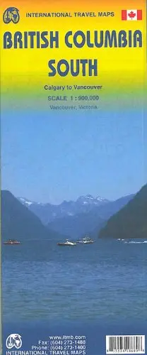 1. British Columbia South 1:900,000- 2013*** (International Travel Maps) Itmb Canada And Lan Joyce 1