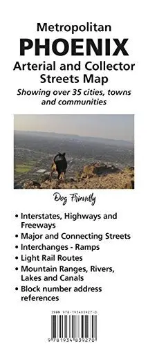 Metropolitan Phoenix Arterial And Collector Streets Map Showing Over 35 Cities, Towns, And Communities [Map] Phoenix Mapping Service 1