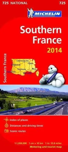 Southern France Road And Tourist Map (National 725) 1