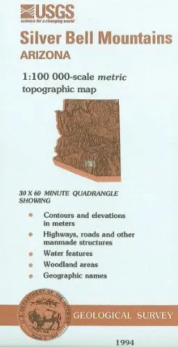 Silver Bell Mountains, Arizona : 1:100 000-Scale Metric Topographic Map : 30 X 60 Minute Series (Topographic) (Sudoc I 19.110:32111-A 1-Tm-100/994) [Unknown Binding] 1