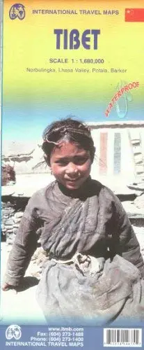 Tibet Travel Reference Map 1:1,680,000 1